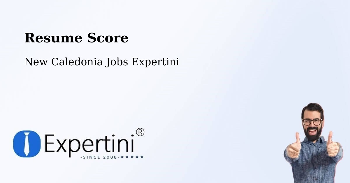 Resume Score & Job Description Match Tool – Baco - New Caledonia Jobs Expertini